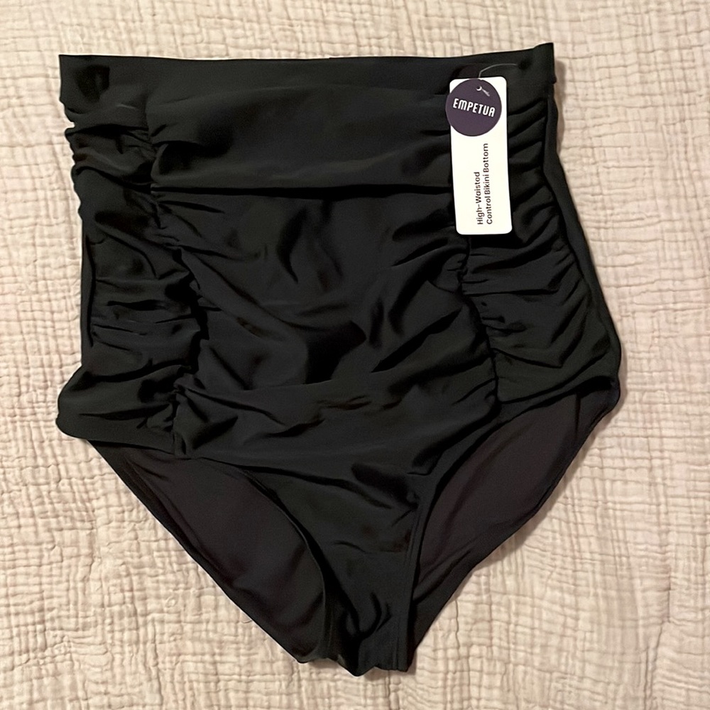 NWT Empetua High-Waisted Control Bikini Bottom Large